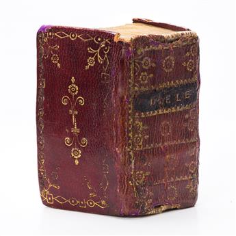 Bible in Verse, French, Miniature. La Sainte Bible, mise en Vers par J.P.J. Du Bois.